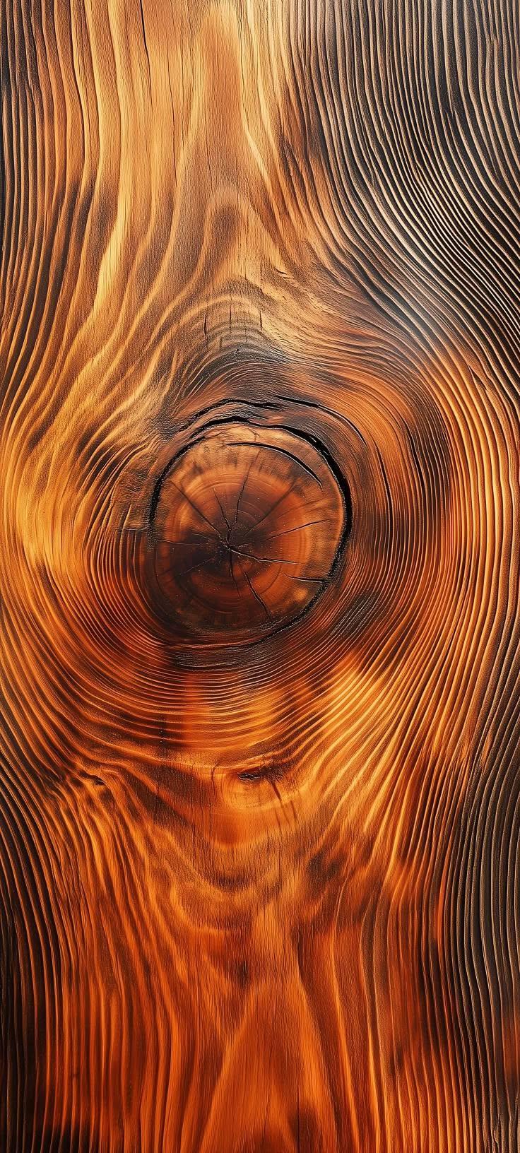 Golden Wood Grain Wallpaper