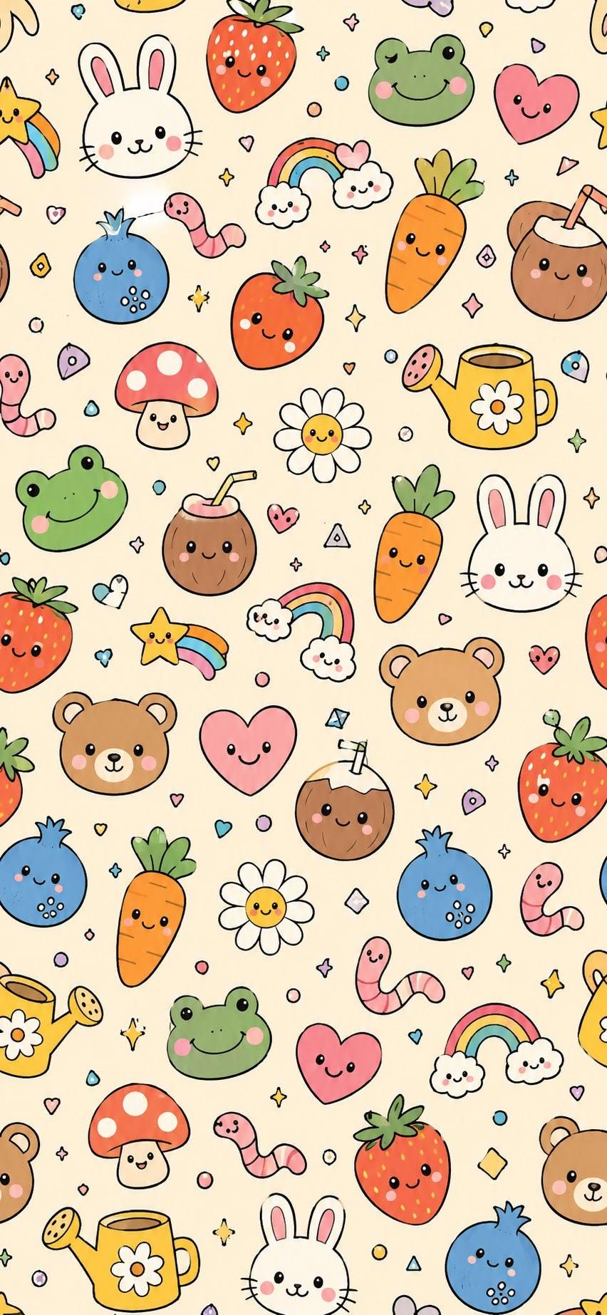 Cute Kawaii Doodle Wallpaper