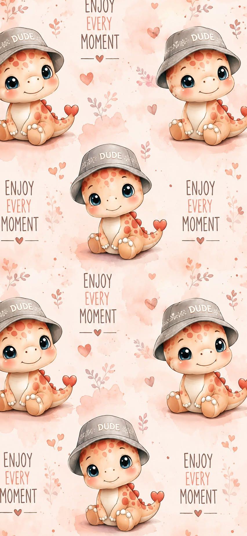 Cute Baby Dinosaur Wallpaper
