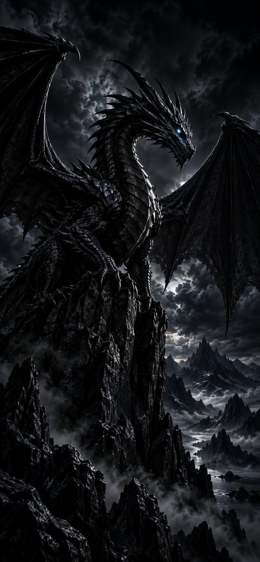 Black Dragon Abyss Wallpaper