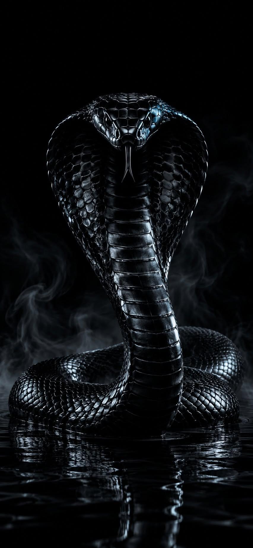 Midnight Black Cobra Wallpaper
