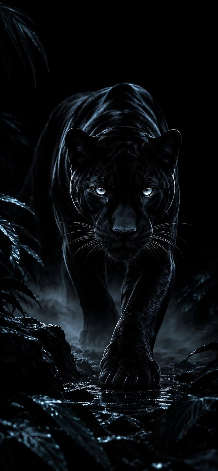 Midnight Black Panther Wallpaper