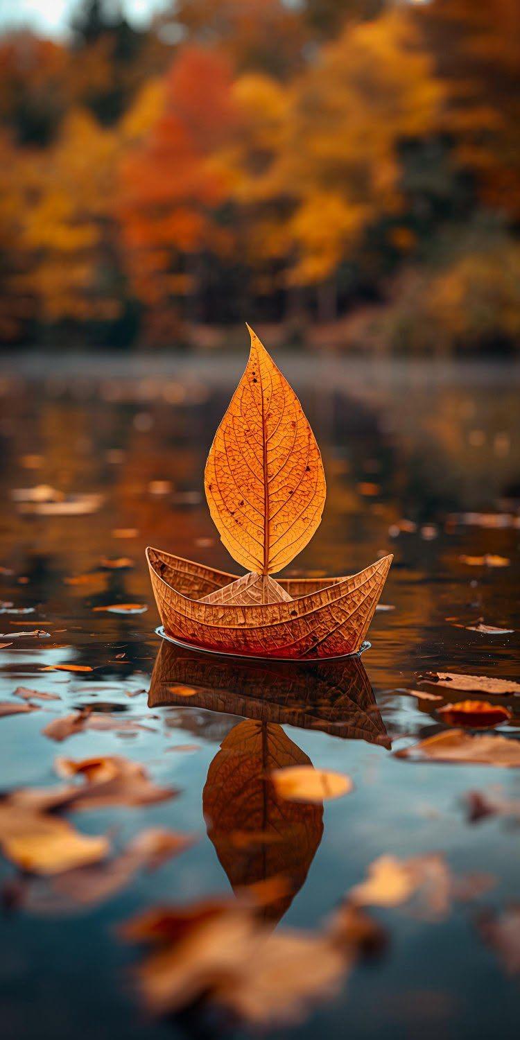 Little Autumn Leaf Boat