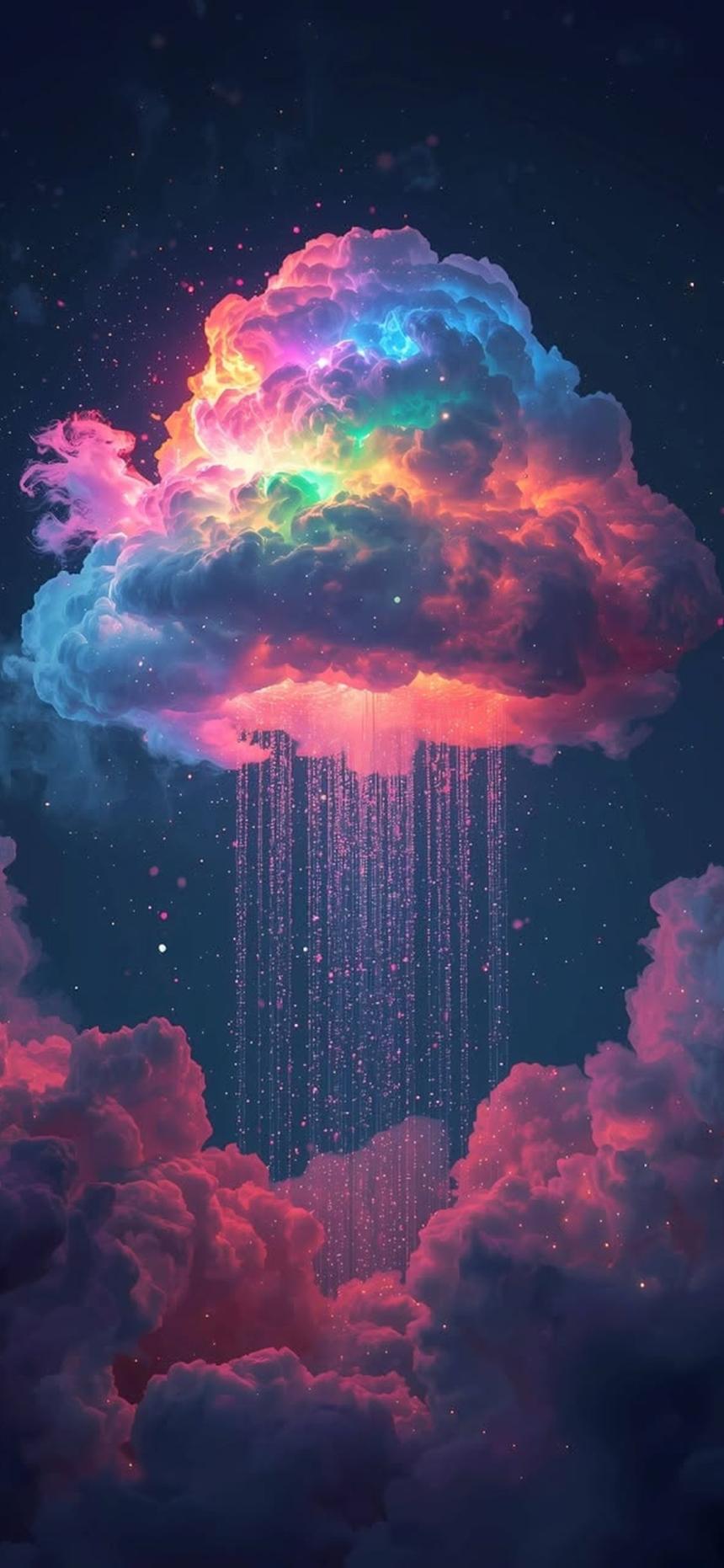 Rainbow Dream Cloud Fantasy Wallpaper